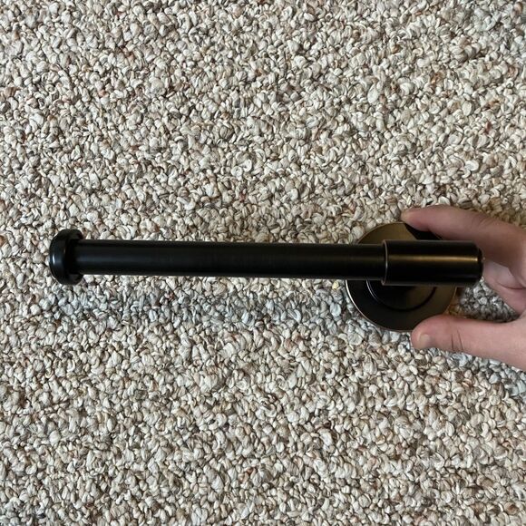 Threshold Oil Rubbed Bronze Toilet Paper Holder Bathroom Hardware - Picture 2 of 7